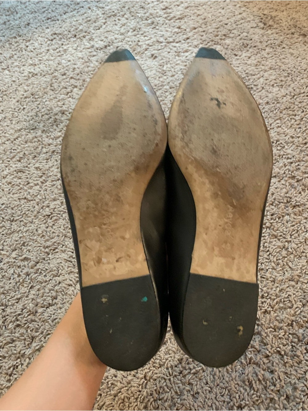 Aeyde Moa point toe flat Black Leather - Picture 9 of 12